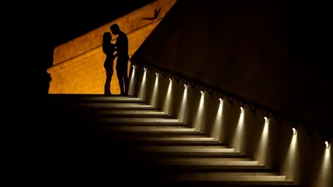 Romantic Kiss Stock Footage 77959385
