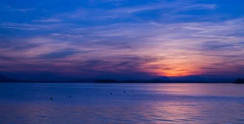 Romantic lake of constance Stock Photos