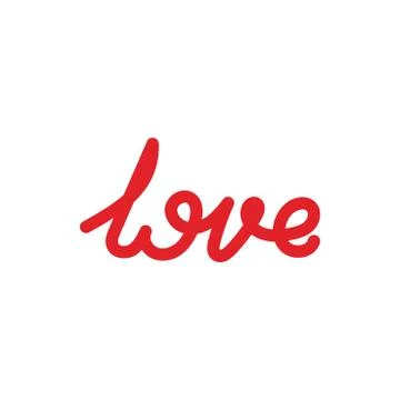 Romantic lettering. Love. Calligraphy poster graphic design element. Hand Stock Illustration
