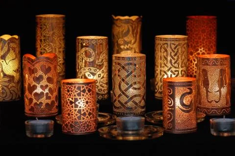 Romantic lights Stock Photos