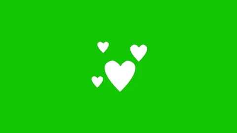 Romantic Love Animation Green Screen 스톡 동영상 341448813