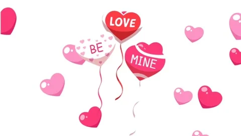 Romantic love animations Stock Footage 266369905