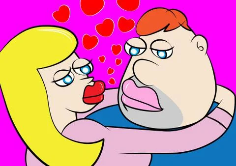 Romantic love Stock Illustration