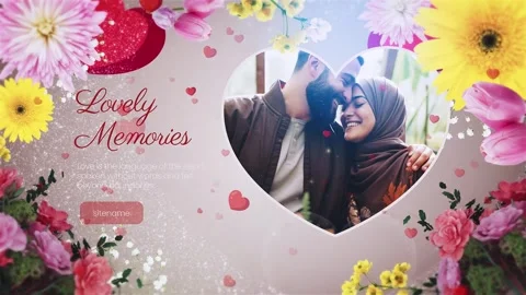 Romantic Love Memories Slideshow Stock After Effects