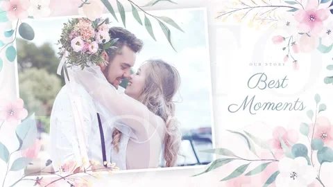 Romantic Love Slideshow After Effects stock