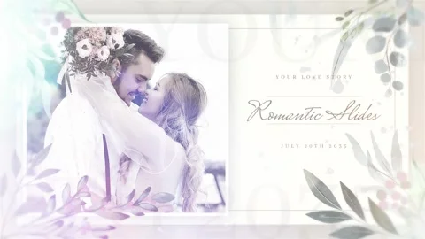 Romantic Love Story Slideshow Catálogo de After Effects