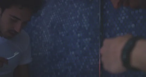 Romantic Man Brushes Teeth Stock Footage 94405277