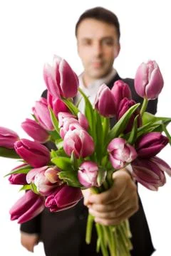 Romantic man Stock Photos