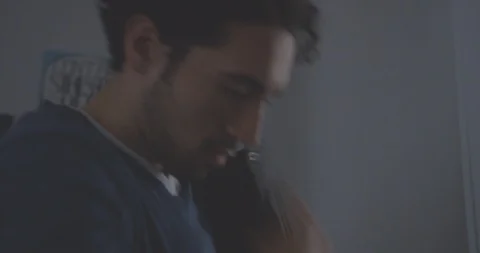 Romantic Man Put On Jacket and Hat Stock Footage 94446931