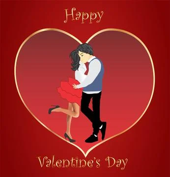Romantic meeting Stock Illustration