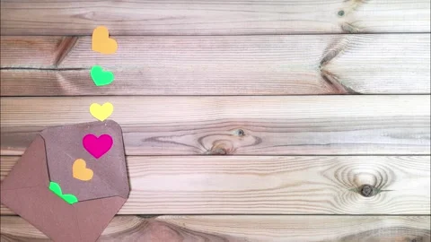 Romantic message. Stock Footage 256091606