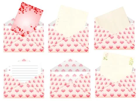 Romantic message Stock Illustration