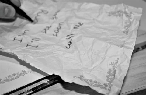 Romantic message Stock Photos