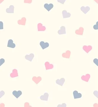 Romantic mini heart vector Seamless pattern Stock Illustration