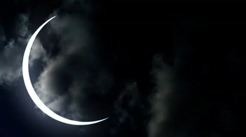 Romantic moon Stock Footage