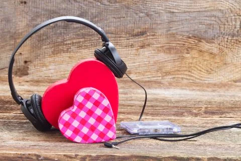 Romantic music concept Stock Photos