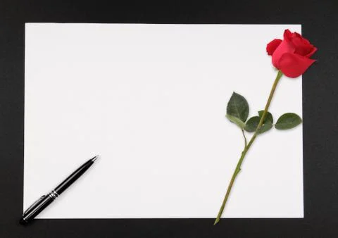 Romantic note Stock Photos