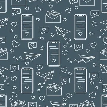 Romantic pattern. Birthday, Valentine's day Stock Illustration