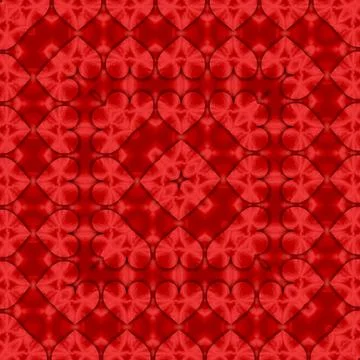 Romantic pattern for cover or card print with red hearts. Colorful doodle hea Stock Illustration