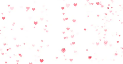 Romantic pattern with doodle red hearts. For St. Valentines Day. wedding Stock Footage 132069893