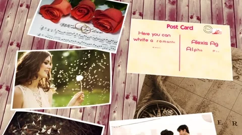 Romantic Photo Slideshow 스톡 After Effects
