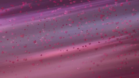 Romantic Pink Background with Floating Hearts for Valentine Themed Designs Video stock 297055703