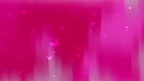 Romantic Pink Gradient Background with Floating Heart Shapes Video stock 296308095