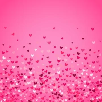Romantic pink heart background. Vector illustration Stock Illustration