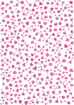 Romantic pink heart background vector illustration with dense scattered hea.. 스톡 일러스트
