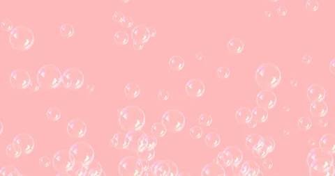 Romantic pink pattern with bubbles. For St. Valentines Day, Mother's Day Stock Footage 123432641