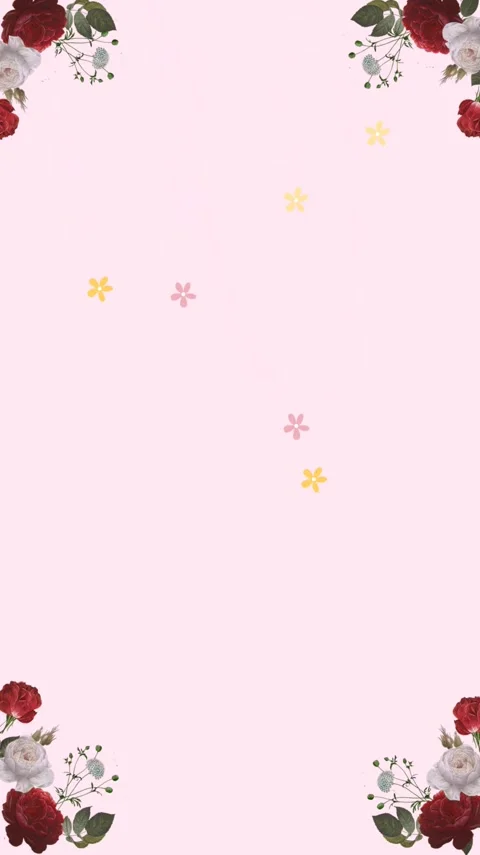 Romantic Pink Rose Frame 스톡 동영상 270796642