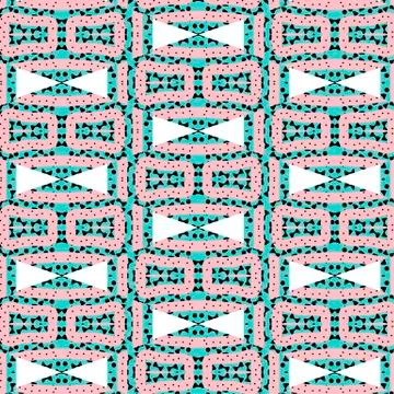 Romantic pink symmetrical pattern Stock Illustration