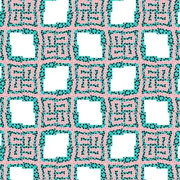 Romantic pink symmetrical pattern Illustrazione stock
