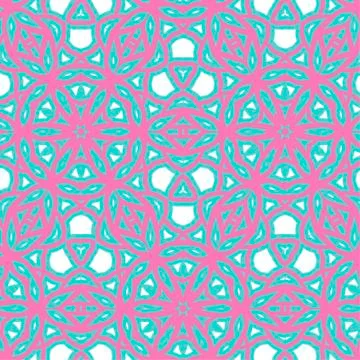 Romantic pink symmetrical pattern Stockillustratie