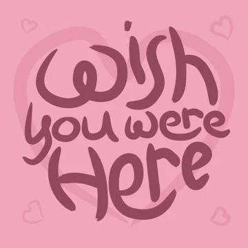 Romantic positive lettering Stock Illustration