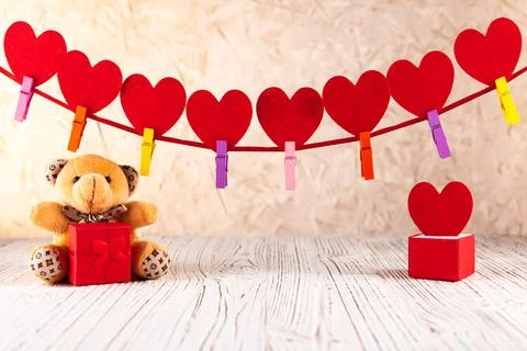 Romantic postcard for lovers Stock Photos