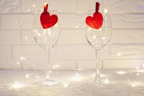 Romantic postcard for lovers Stock Photos