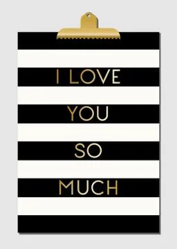 Romantic Poster Design Stock Illustration