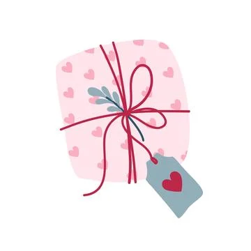 Romantic present Illustrazione stock