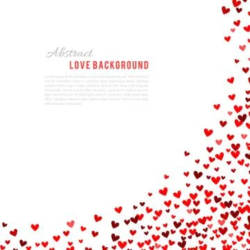 Romantic red background. illustration Illustrazione stock