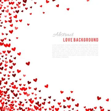 Romantic red background. Vector illustration Stock Illustration