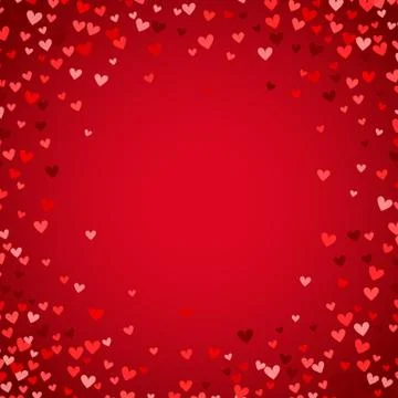 Romantic red heart background. Vector illustration Stock Illustration