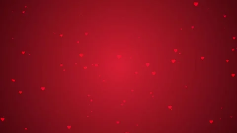 Romantic red heart love background animation loop Stock Footage 330456080