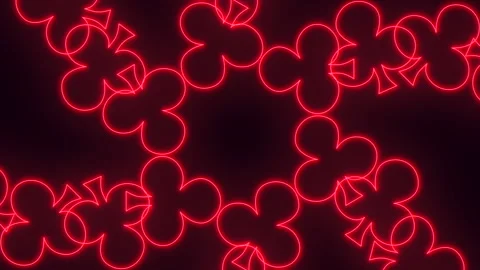 Romantic red heart pattern on black ideal for valentine's day cards Vídeos de archivo 278072037