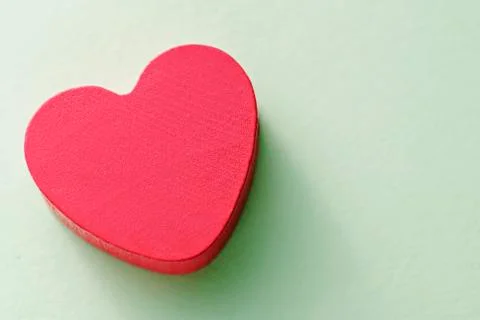 Romantic red heart Stock Photos