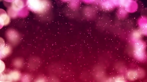 Romantic Red Pink And Light Yellow Blurry Sharp Bokeh Lights Circles Border Stock Footage 157136085