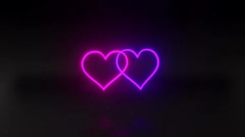 Romantic Rotating Animation Looping Love Symbol Stock Footage 324625889