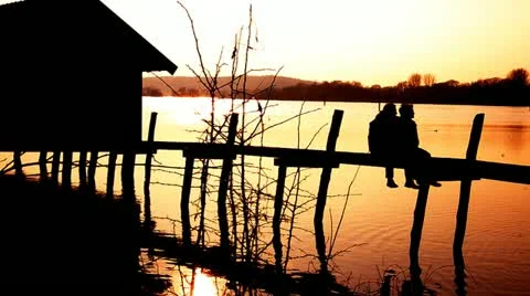 Romantic scene with lovers Vídeos de archivo 10887091