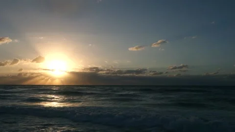 Romantic Sea At Sunset Stock Footage 149704900