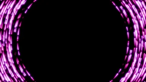 Romantic seamless loop animation of pink star particles moving along the edges Stock Footage 340828988